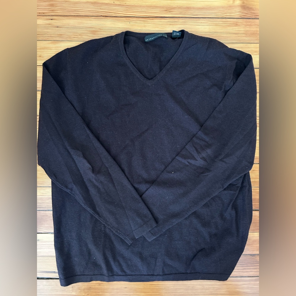 Classic Black V-Neck Sweater